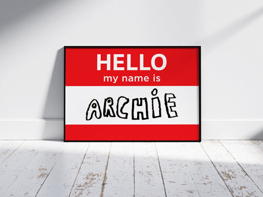 My Name Is Poster - A fun, empowering name poster kids can make their own